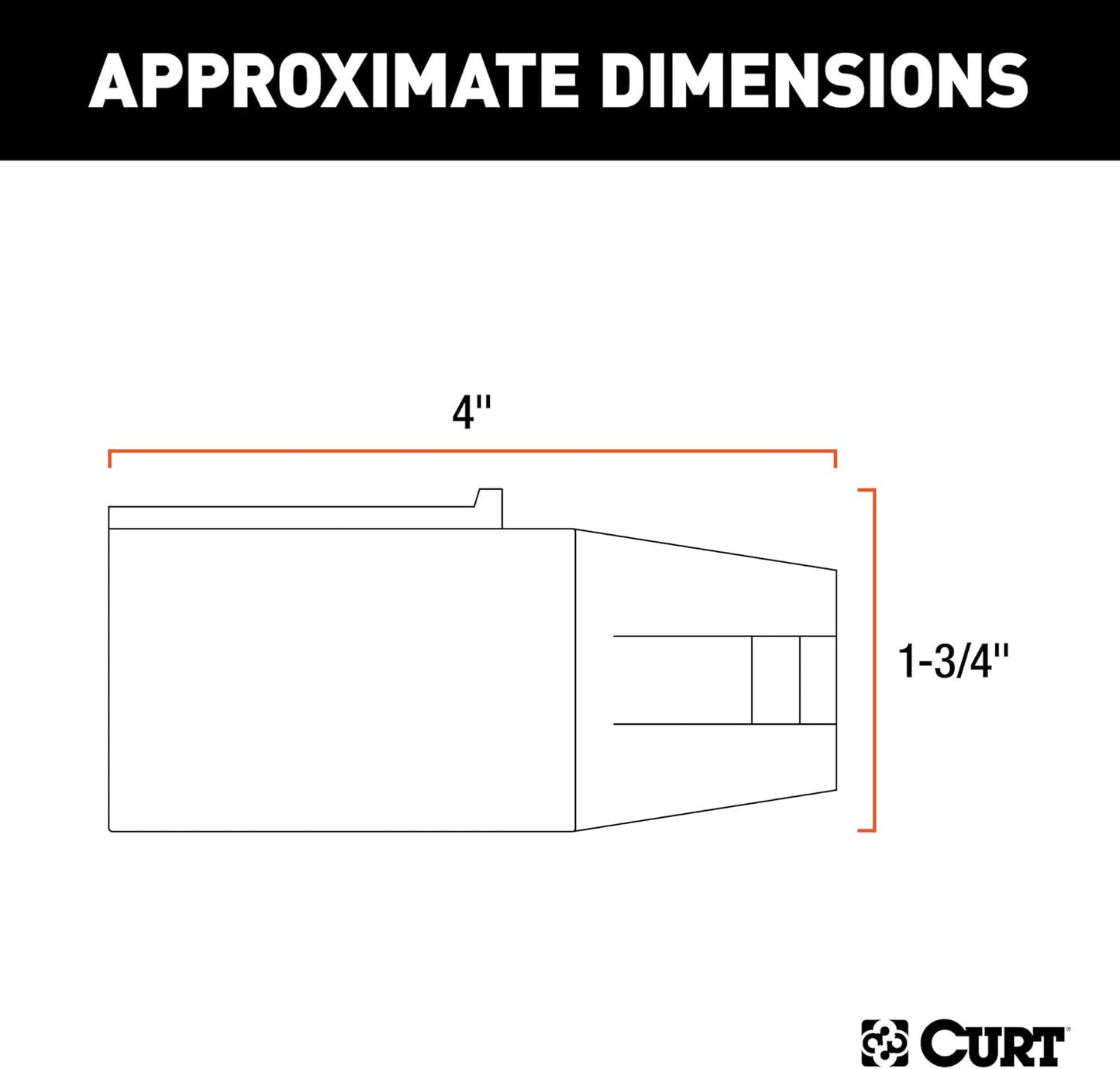 Curt Manufacturing 57661 7-Way RV to 6-Round Trailer Adapter
