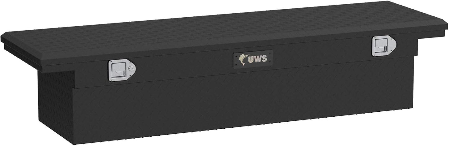UWS United Welding Services 69-Inch Aluminum Single Lid Crossover Toolbox in Matte Black, Part TBS-69-LP-MB