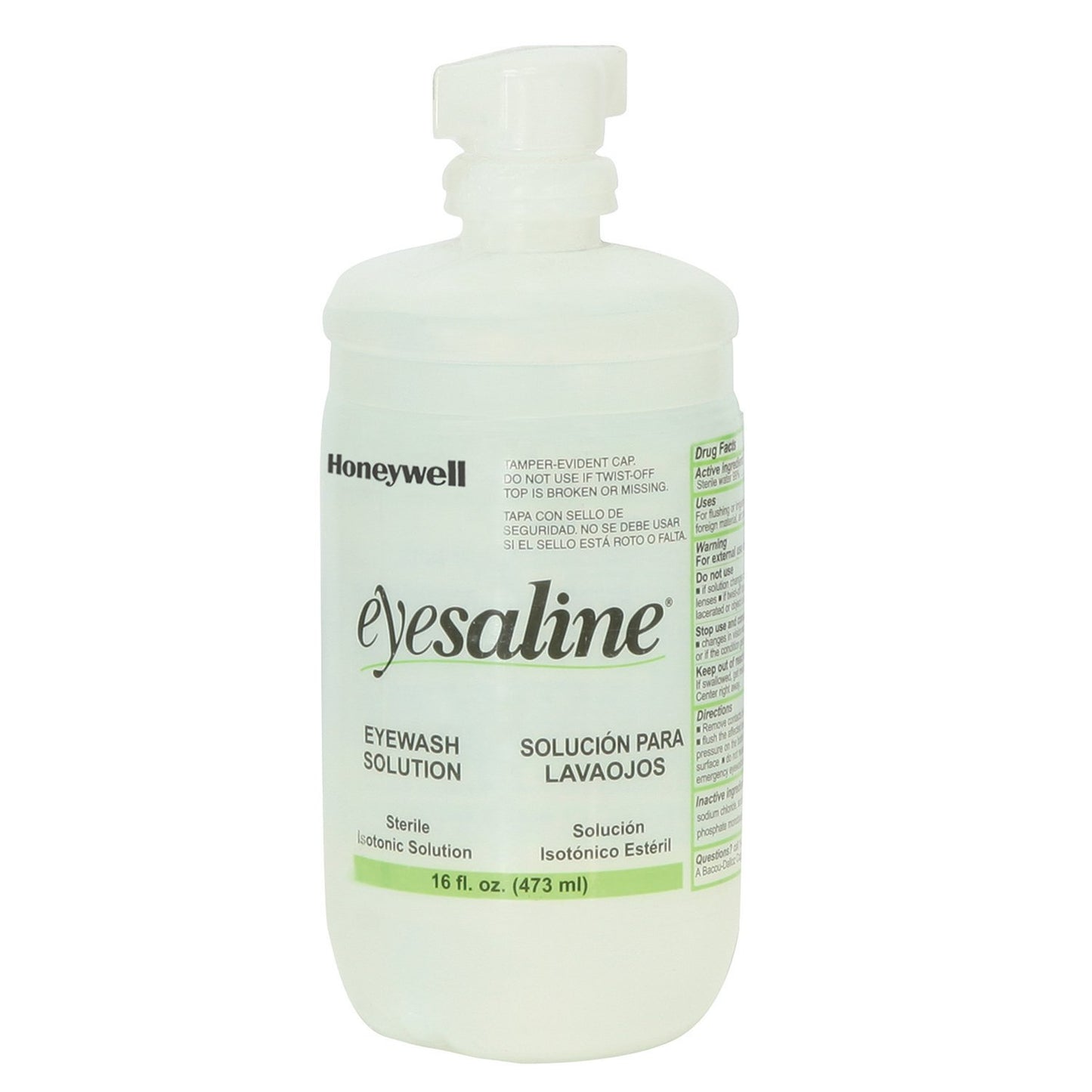 Honeywell Eyesaline Emergency Eyewash Refill Bottles – 16 oz, Pack of 12 (Model 32‑000454‑0000), Wall Station Compatible