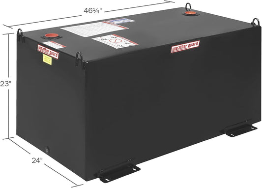 Weather Guard 100 - Gallon Steel Diesel Fuel Transfer Tank – Gloss Black, Model# 358 - 5 - 02 - Autosphere