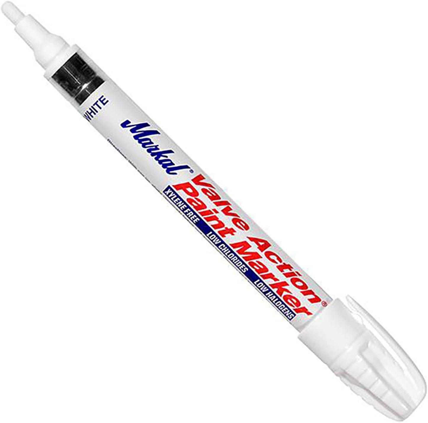 Markal 96820 PAINT-RITER® Valve Action Paint Marker – White, Medium 1/8" Tip
