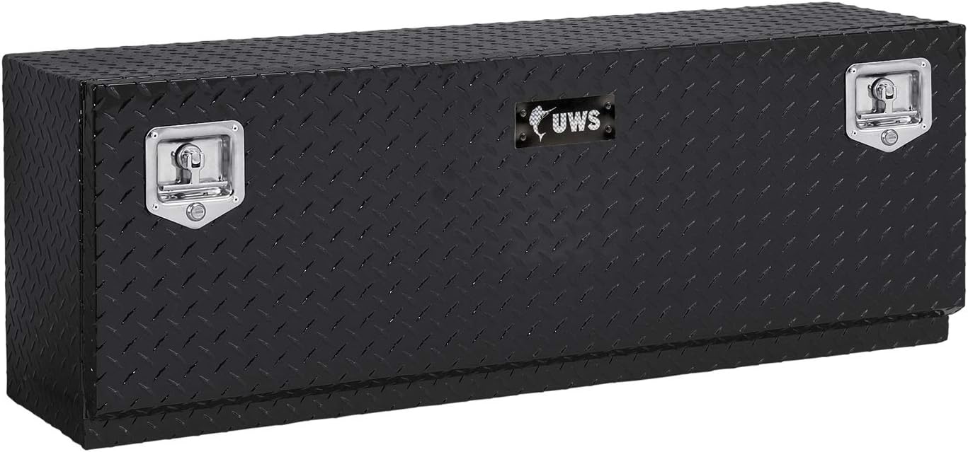 UWS EC40032 60" Gloss Black Aluminum Single-Door Topside Heavy-Wall Tool Box
