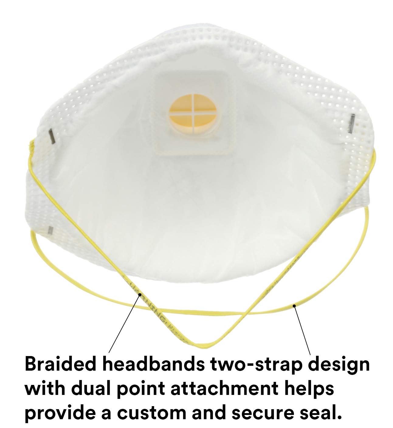 3M 8511 N95 Particulate Respirator (Pack of 10) – NIOSH Approved | Cool Flow Valve & Braided Straps