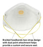 3M 8511 N95 Particulate Respirator (Pack of 10) – NIOSH Approved | Cool Flow Valve & Braided Straps