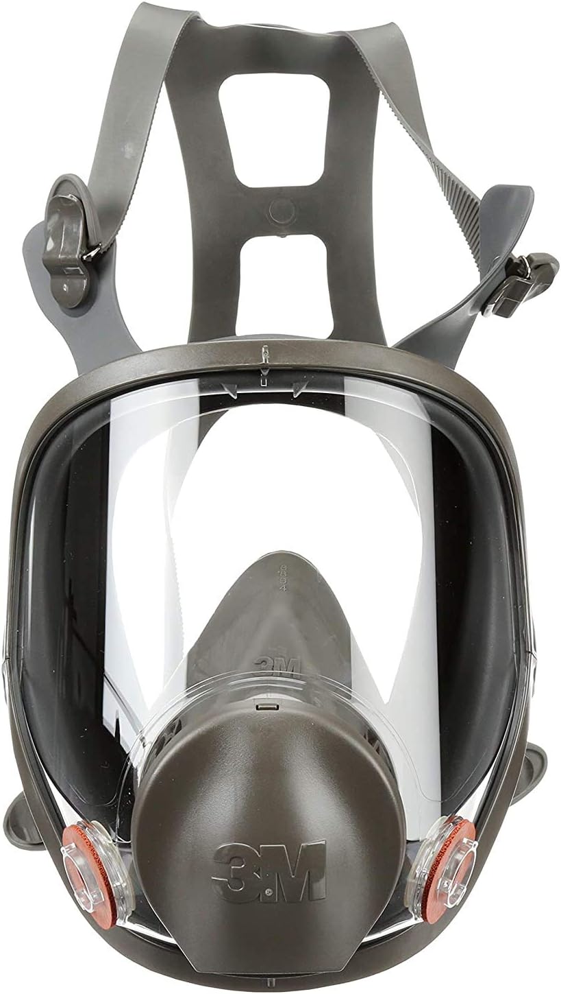 3M 6800 Full Facepiece Reusable Respirator – Medium, Silicone Mask, Professional Grade