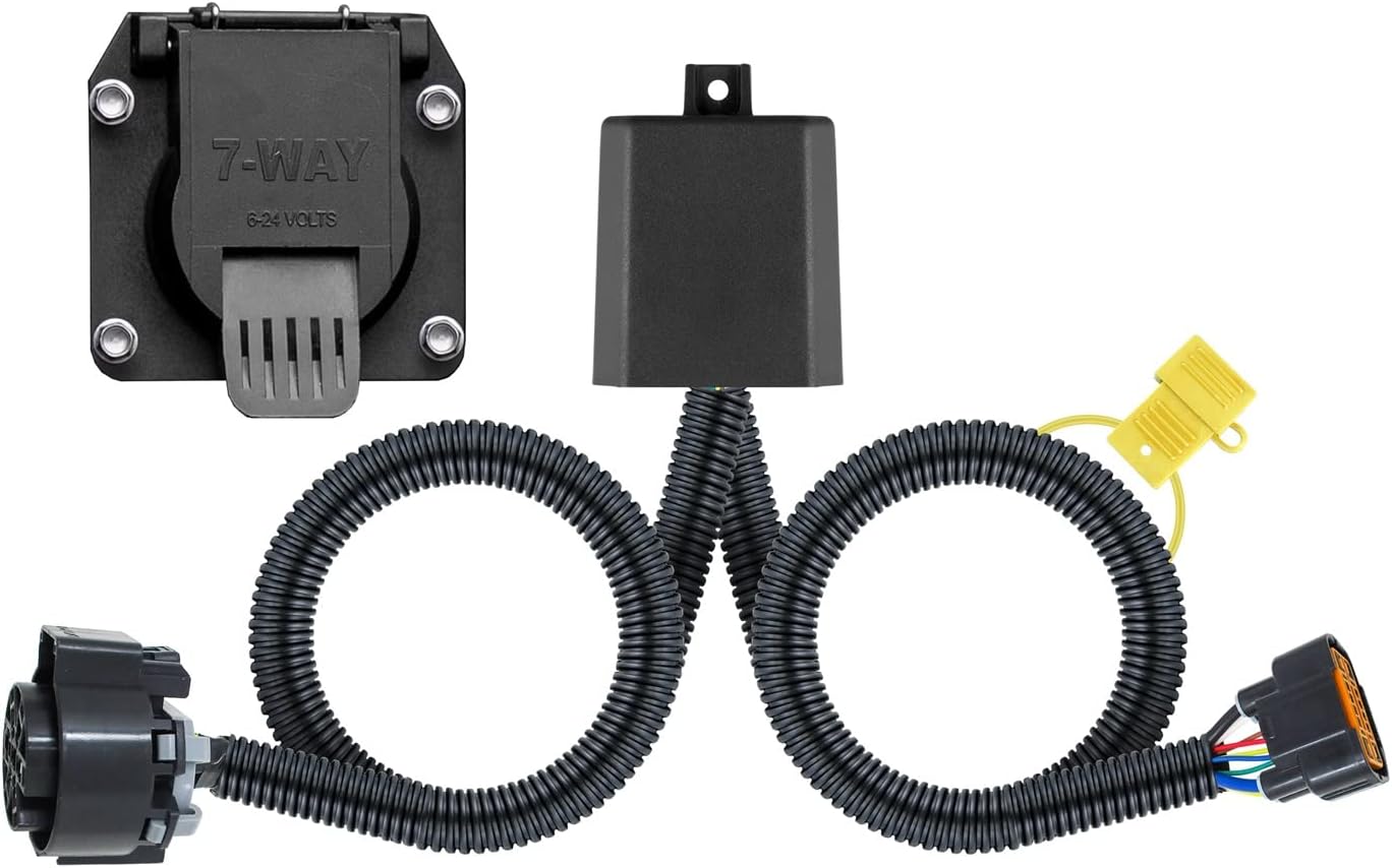 Curt Manufacturing 56466 Custom 7-Way RV Blade Harness for 2022 Kia Telluride, Palisade, and Hyundai Santa Fe with Tow Package