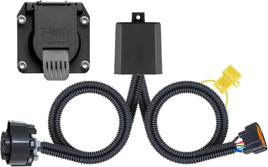 Curt Manufacturing 56466 Custom 7-Way RV Blade Harness for 2022 Kia Telluride, Palisade, and Hyundai Santa Fe with Tow Package