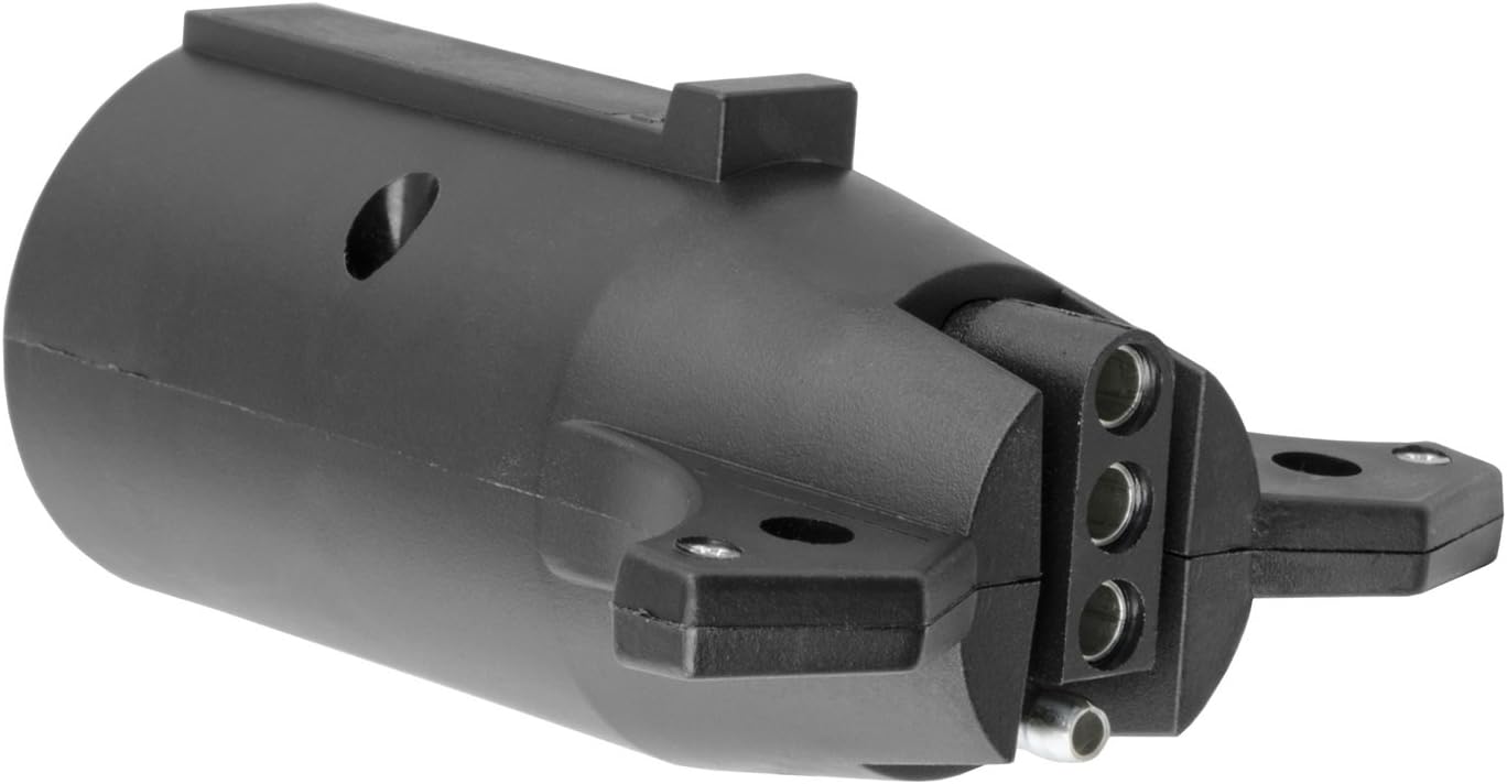 Curt Manufacturing 57240 7-Way RV Round to 4-Way Flat Trailer Wiring Adapter