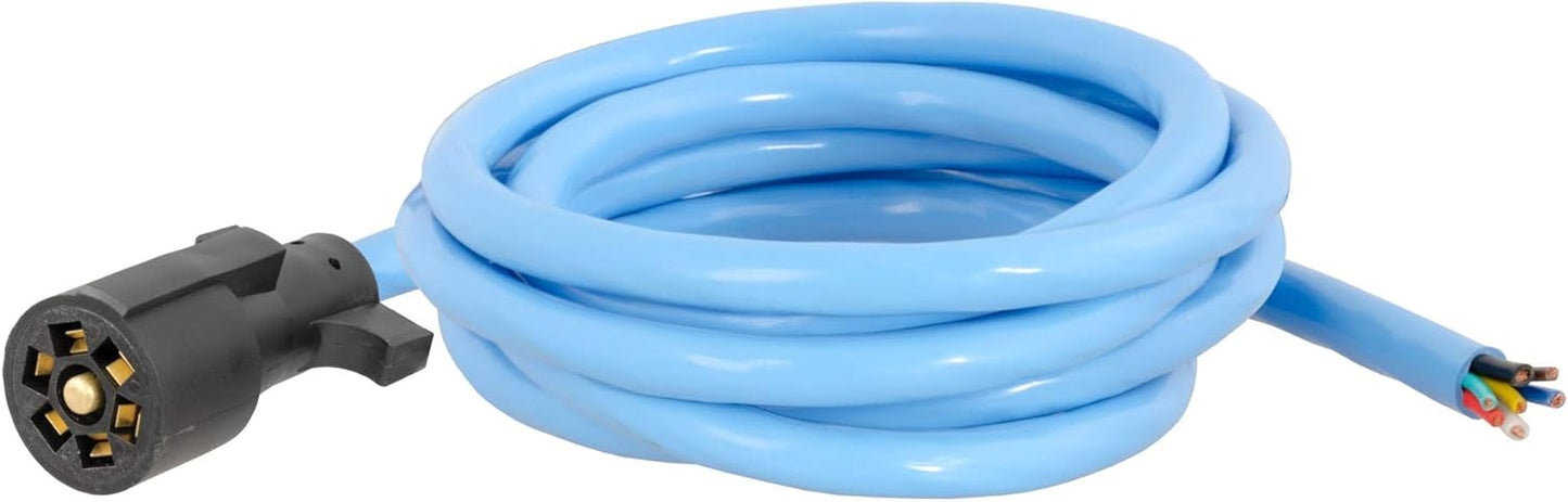 Curt Manufacturing Cold Weather Replacement 7-Way Trailer Harness 10 ft Bulk (Part #56613)