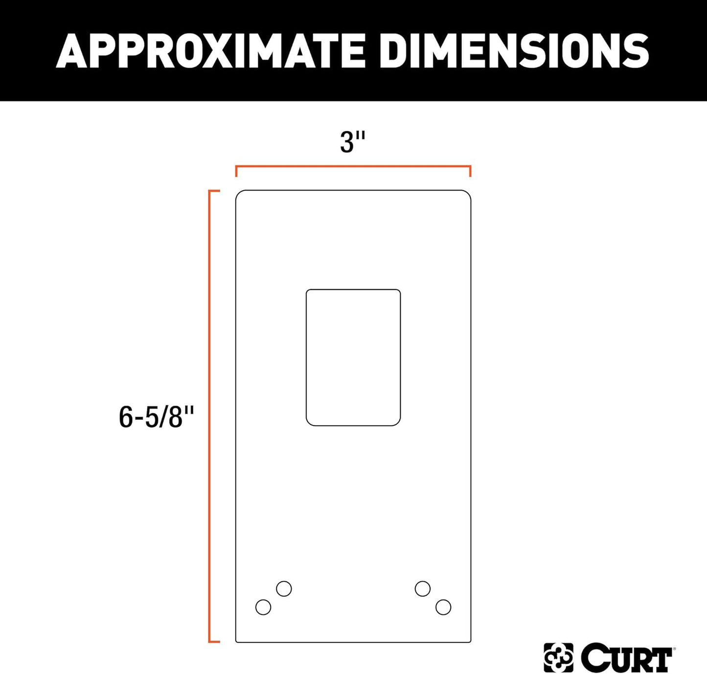 Curt Manufacturing 57201 Long Universal Clam PO N Mount for 7-Way Socket Brackets (12 Pack)