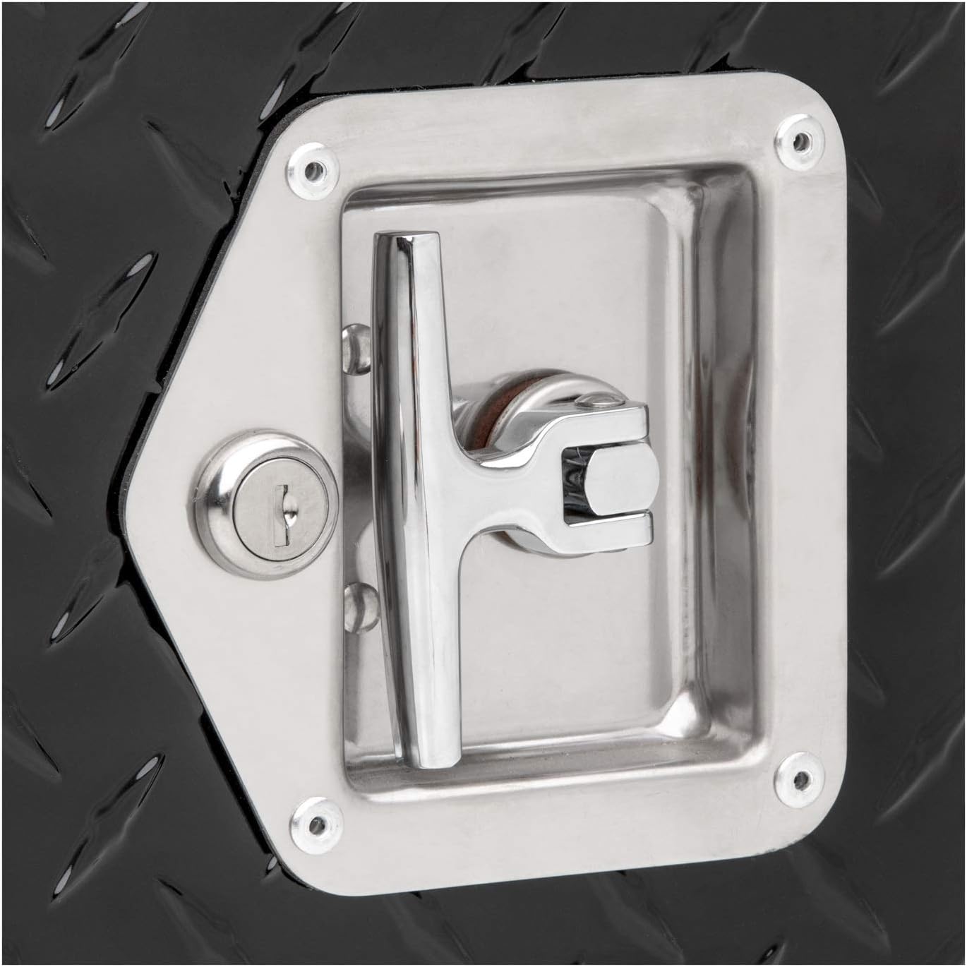 UWS FW-48-DS-P-BLK 48" Black Aluminum Driver Side Fenderwell Tool Box with Drawer