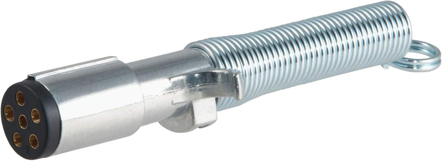Curt Manufacturing 58082 6-Pole Die Cast Connector with Spring Car End