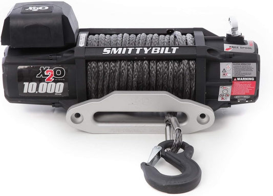 Smittybilt 98510 X2 O 10 Comp Gen2 10K Waterproof Wireless Winch with Synthetic Rope & Aluminum Fairlead - Autosphere