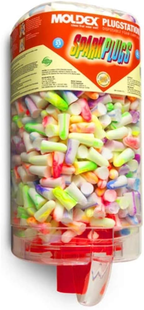 Moldex SparkPlugs PlugStation Earplug Dispenser – 500 Pairs | Foam, Corded & Cordless – Noise Protection
