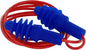 Howard Leight DPAS30R AirSoft Reusable Earplugs – Flanged with Red Polycord, 100 Pairs – Blue