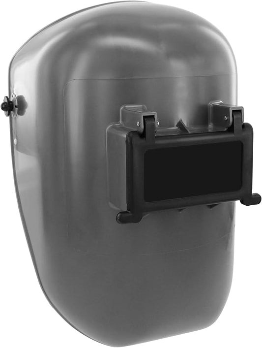 Fibre-Metal Tigerhood™ Classic Welding Helmet – Thermoplastic Lift-Front, Shade 10, with Speedy-Loop Hard Hat Mount, Gray (Model 5906GY)