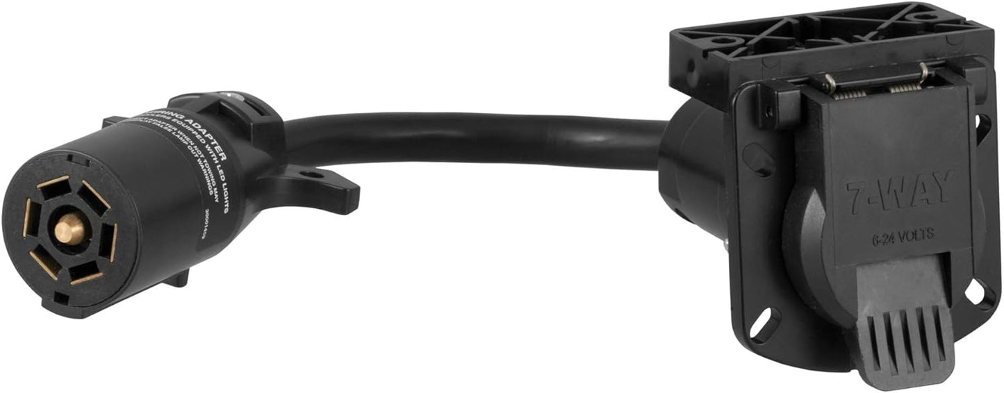 Curt Manufacturing 57003 7-Way LED Trailer Light Adapter
