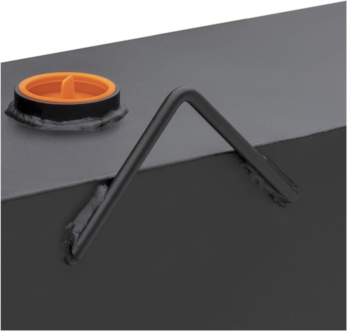 UWS United Welding Services 85 Gallon Matte Black Steel L-Shape Transfer Tank - Model ST-85-L-MB