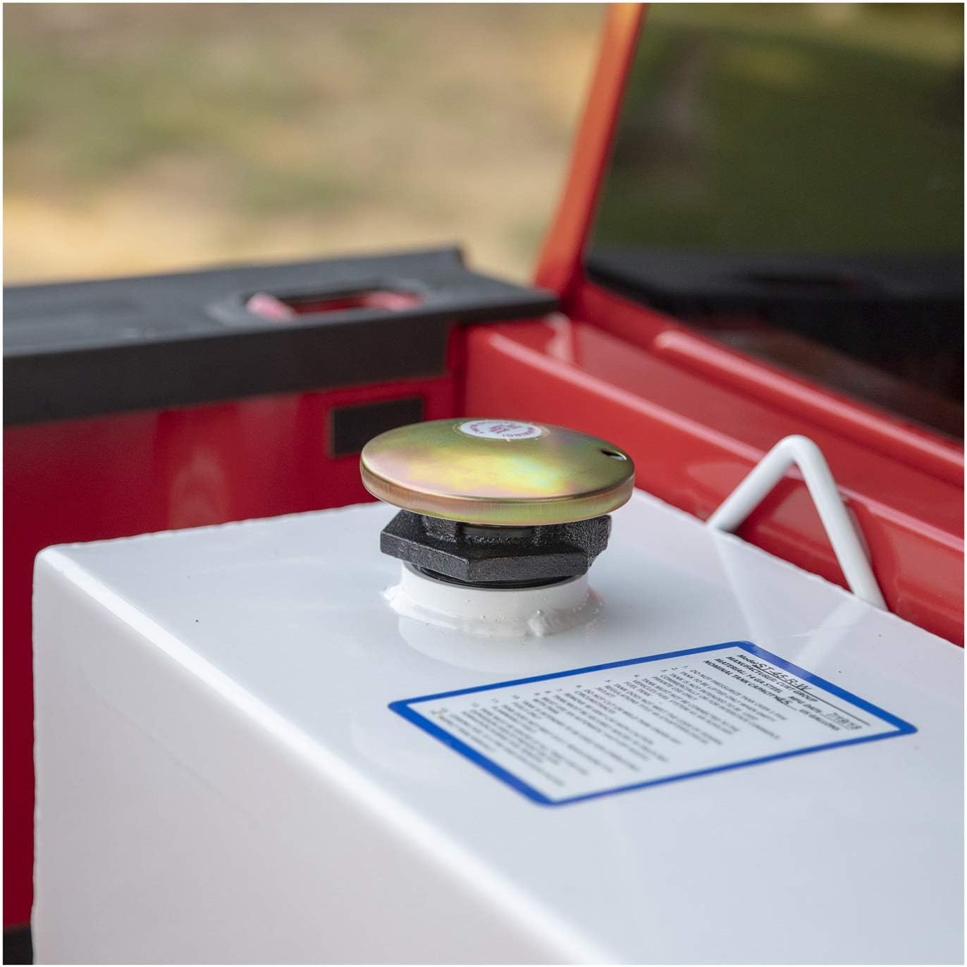 UWS United Welding Services 45 Gallon Steel Rectangle Transfer Tank - White