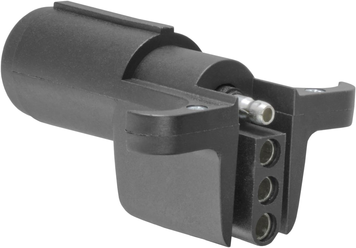 Curt Manufacturing 57621 6-Way Round to 4-Way Flat Trailer Wiring Adapter