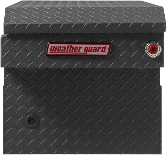 Weather Guard Saddle Truck Tool Box 127 - 52 - 03 – Full Standard Aluminum, Textured Matte - Autosphere