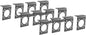Curt Manufacturing Heavy Duty Mounting Bracket for 7-Way RV and US Car Connectors (12 Pack) Part #57205