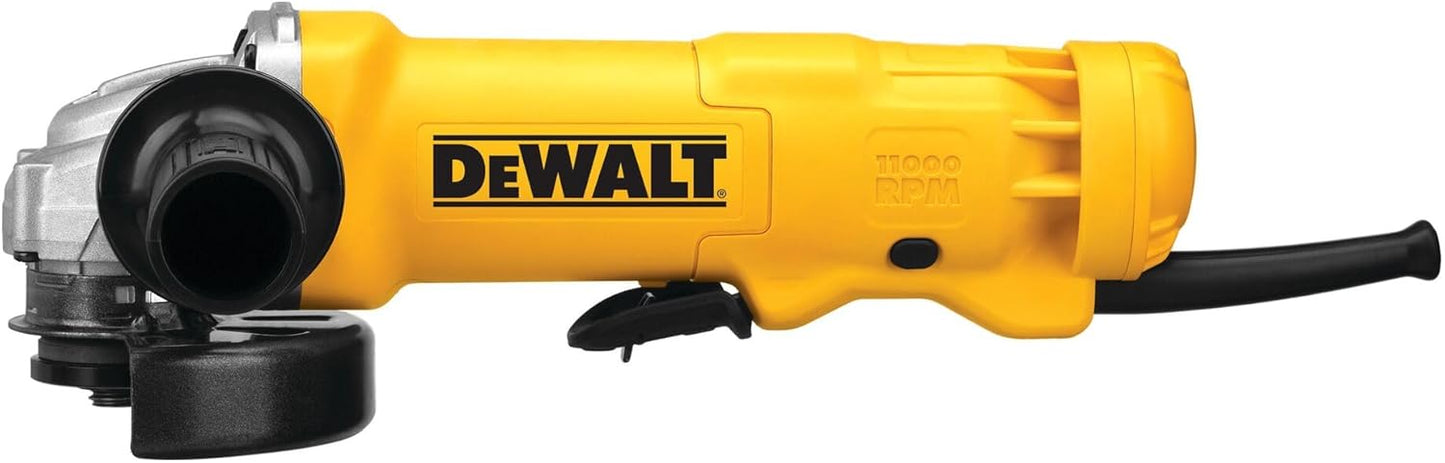 DEWALT DWE402 4.5" Angle Grinder – 11 Amp Motor, Paddle Switch, 11,000 RPM, Corded Power Tool
