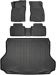 Husky Liner 1420 Rogue Front and 2nd Row Seat Floor Liners Weatherbeater Series Black
