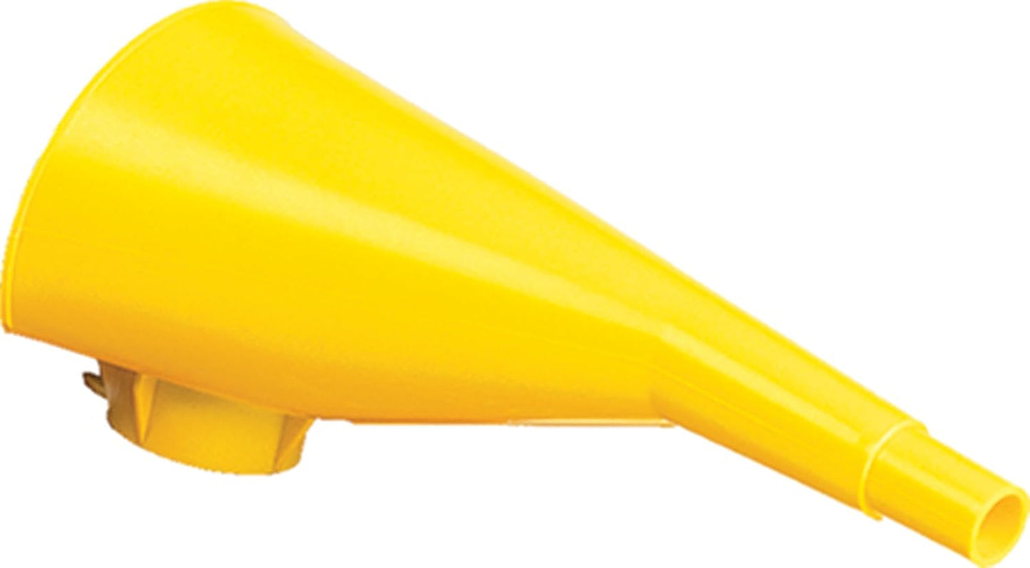 Eagle Plastic Funnel for Type I Metal Safety Cans, 5"x 7"x 12", Made of Chemically Resistant High-Density Polyethylene, Yellow, Made in The USA, F15FUN