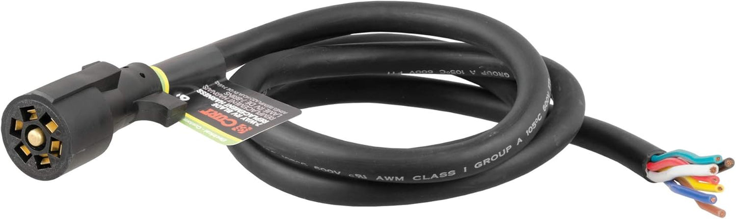 Curt Manufacturing 6 ft 7-Way RV Blade Replacement Harness (Part #56601)