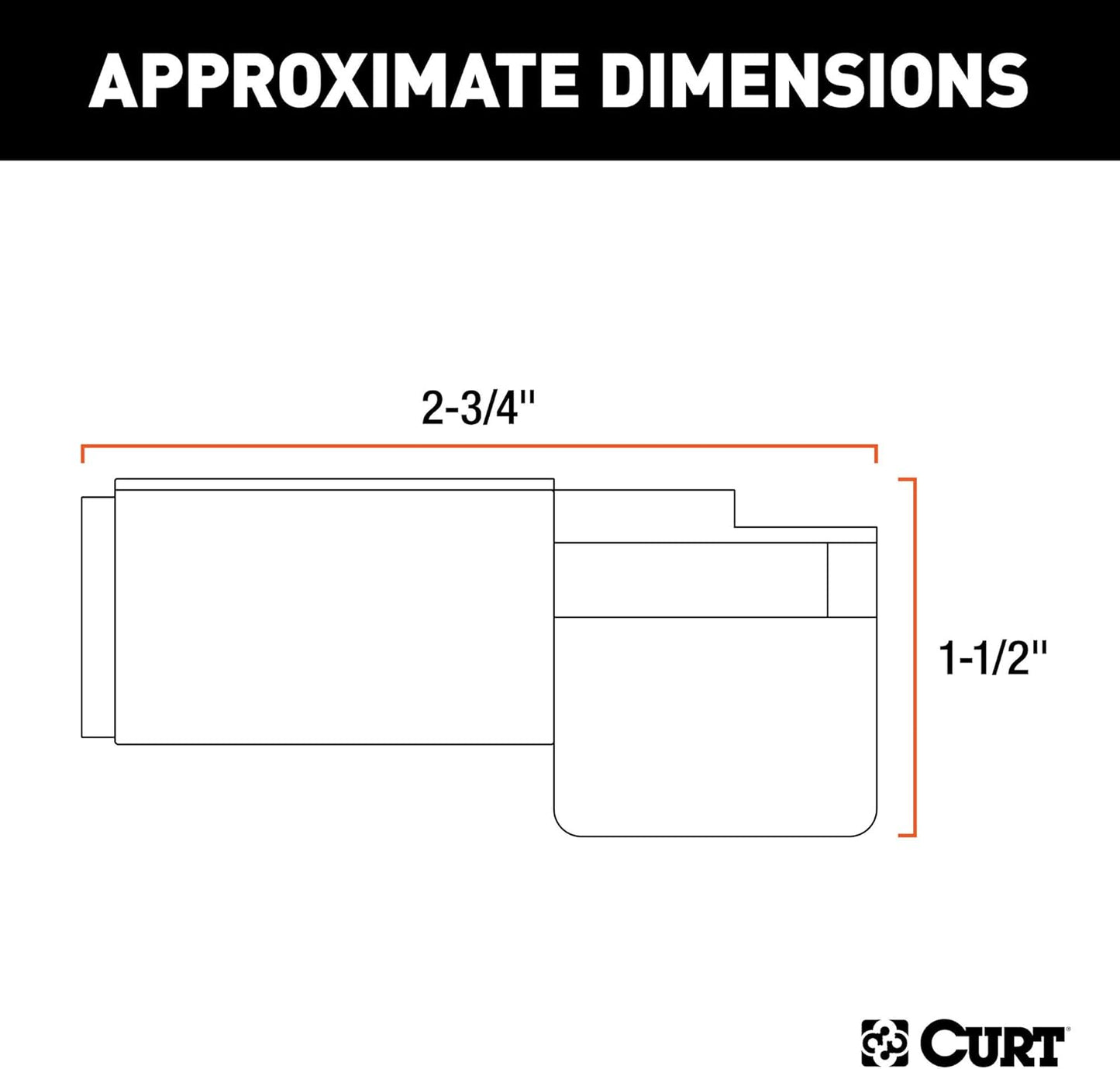 Curt Manufacturing 57621 6-Way Round to 4-Way Flat Trailer Wiring Adapter
