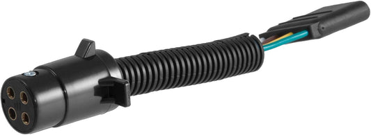 Curt Manufacturing 57225 4-Pole Round to 4-Flat Trailer Wiring Adapter