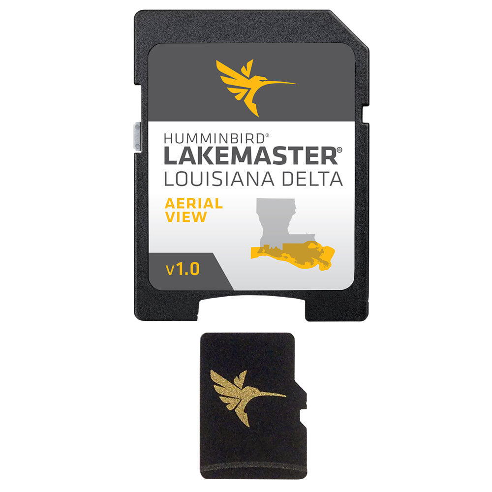 Humminbird LakeMaster Aerial Satellite View - Louisiana Delta (Part Number: 600050-1)