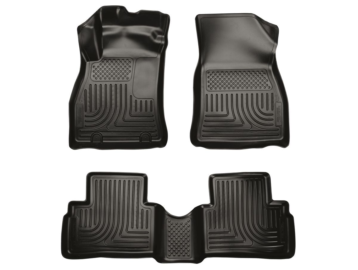 Husky Liner 98621 Custom Molded Front and Second Row Floor Liners for Nissan Juke (Black)