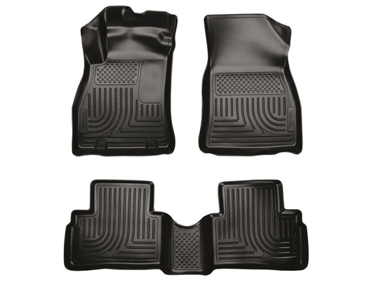 Husky Liner 98621 Custom Molded Front and Second Row Floor Liners for Nissan Juke (Black)
