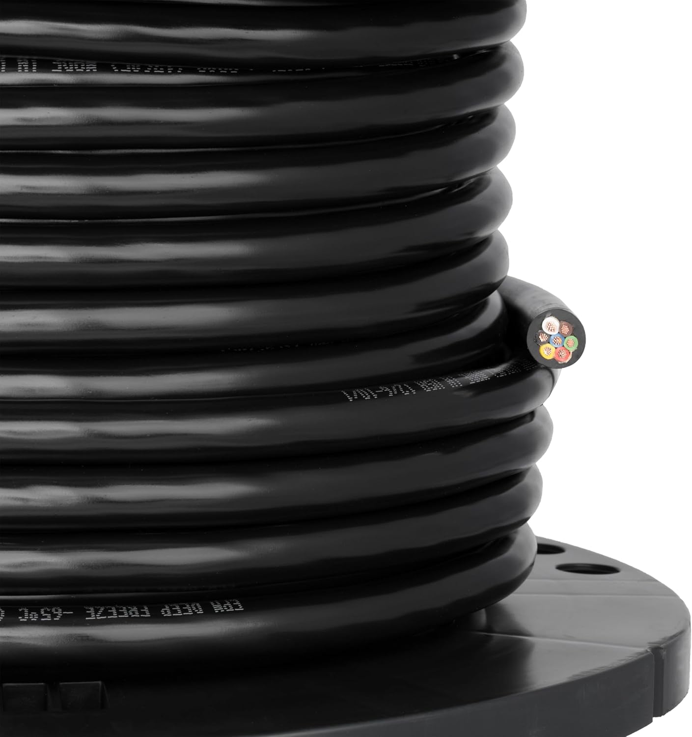 Curt Manufacturing 57030 7-Wire Trailer Cable Wiring 100 ft