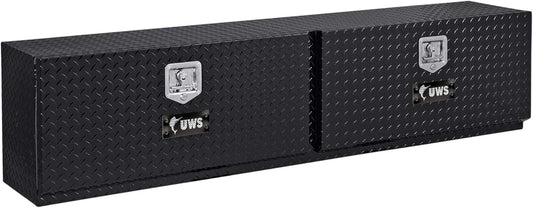 UWS EC40052 72" Gloss Black Aluminum Double-Door Topside Heavy-Wall Tool Box