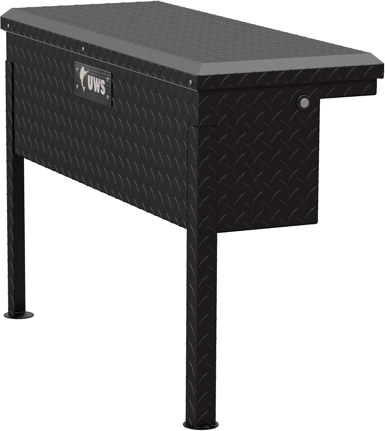 UWS EC30363 36" Matte Black Aluminum Truck Side Tool Box with RigidCore Lid