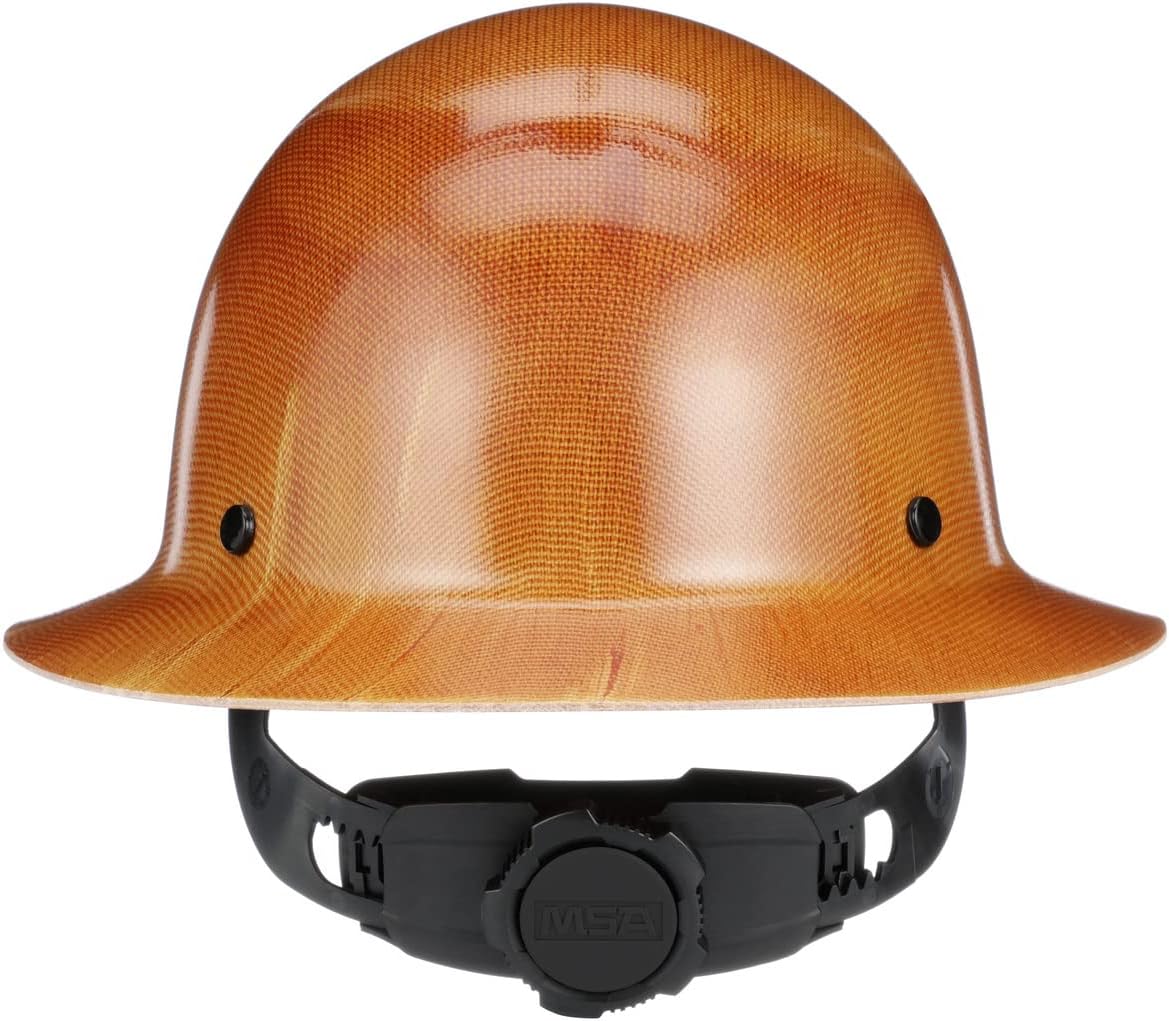 MSA Skullgard Full-Brim Hard Hat – Natural Tan | Phenolic Resin, Fas-Trac III Suspension, Heat-Resistant up to 350°F