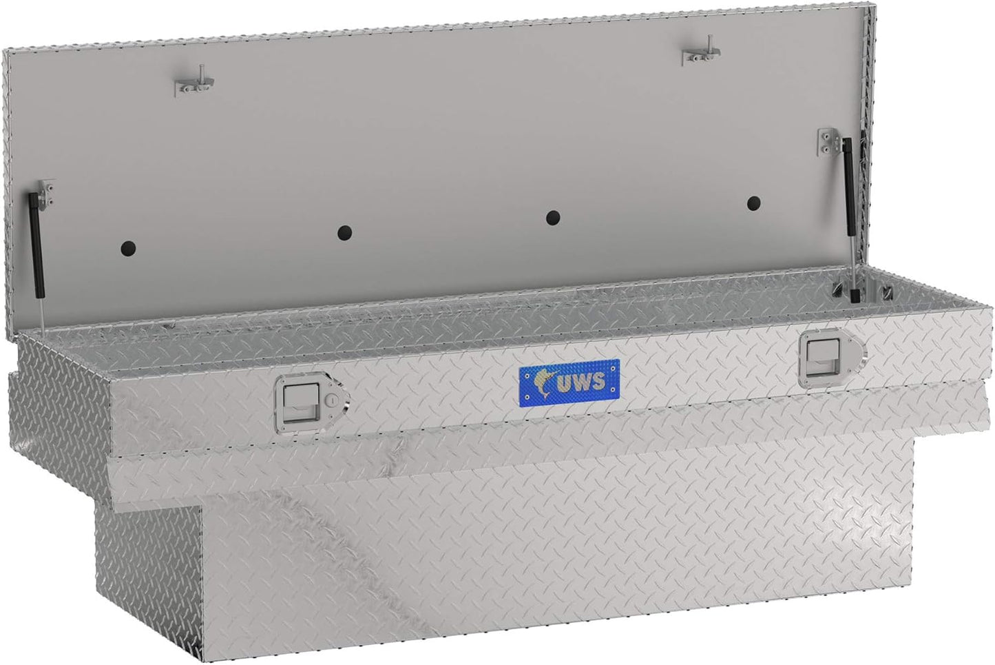 UWS EC20331 60" Heavy-Wall Aluminum Notched Truck Storage Box with RigidCore Lid