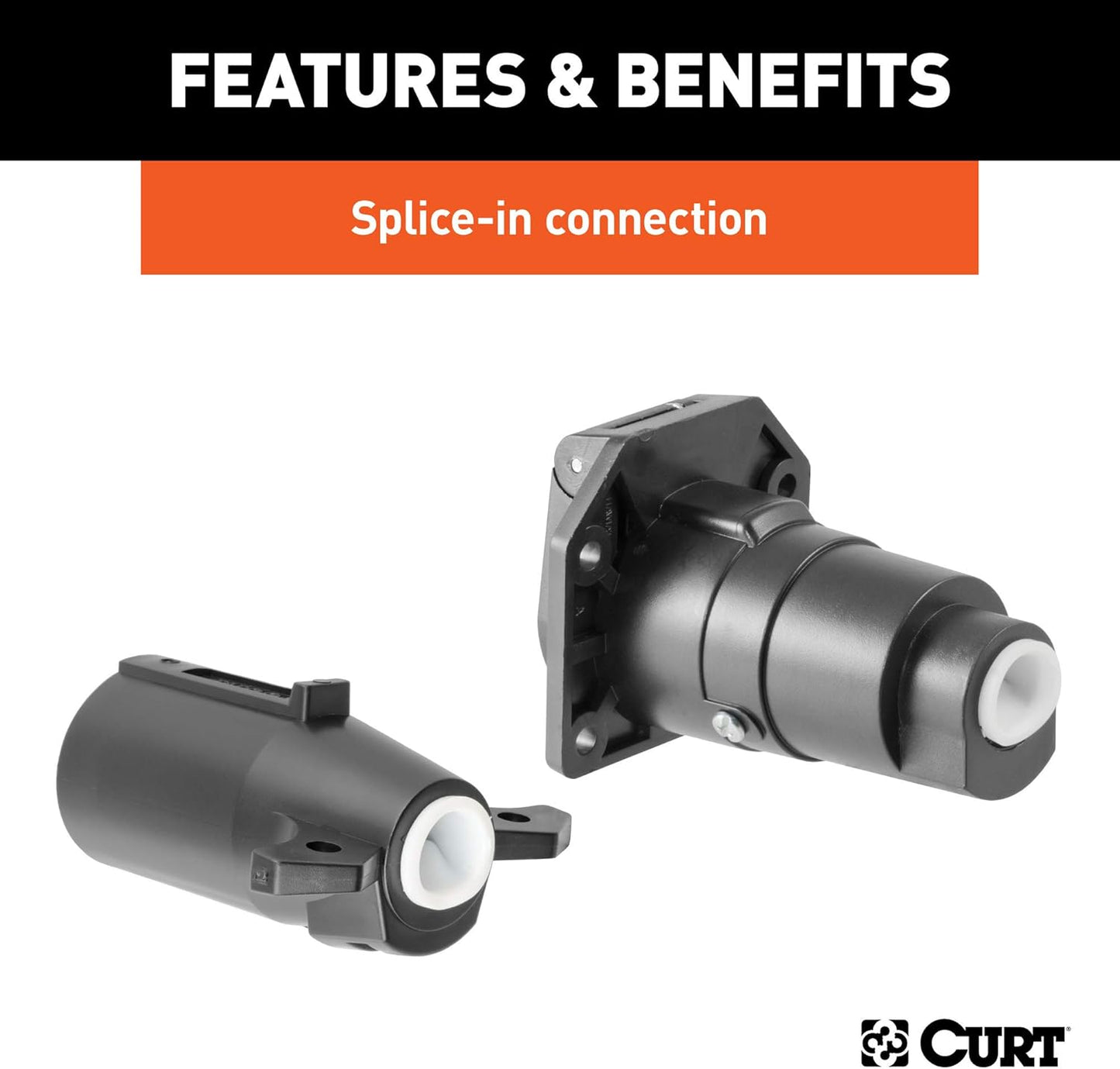 Curt Manufacturing Pkg I14/I15/I51 7-Pole Locking Connectors - Part Number 58152