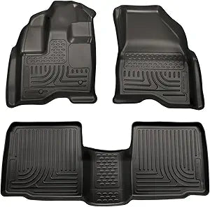 Husky Liner 1015 Taurus WeatherBeater Front and Second Seat Floor Liners in Black