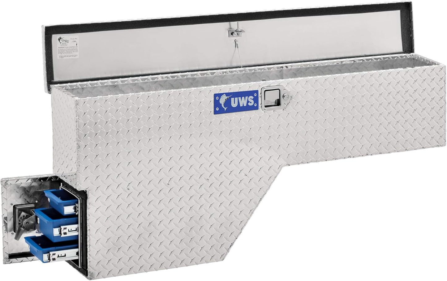 UWS EC30021 48-Inch Passenger-Side Heavy-Wall Aluminum Fender Wheel Well Tool Box – RigidCore Lid, Weatherproof Storage