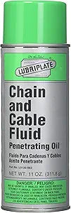 Lubriplate Chain & Cable Fluid – 12 oz Spray Can, Heavy-Duty Lubricant, Pack of 12 – L0135-063