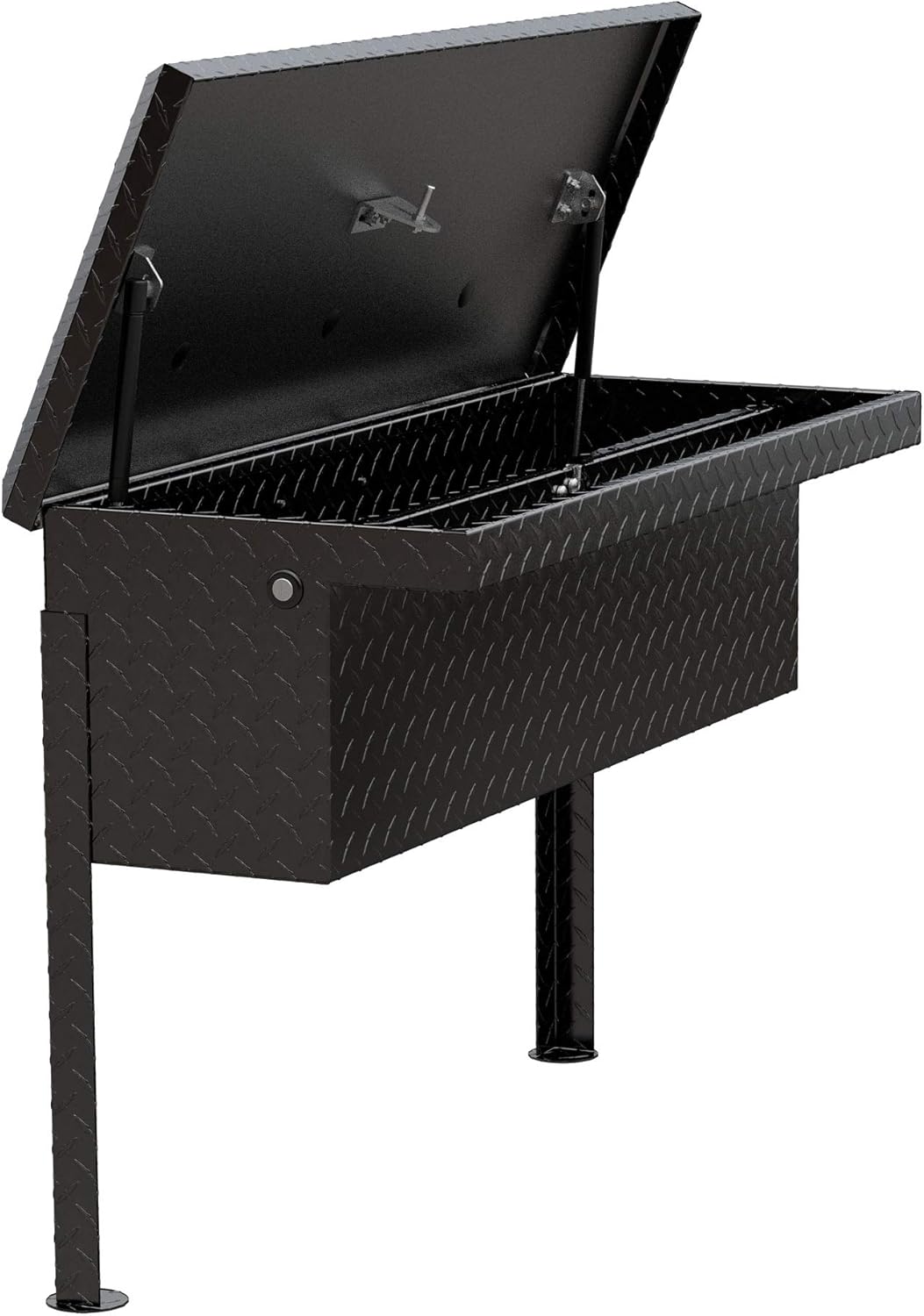 UWS EC30362 36" Gloss Black Heavy-Wall Aluminum Truck Side Tool Box with Lid