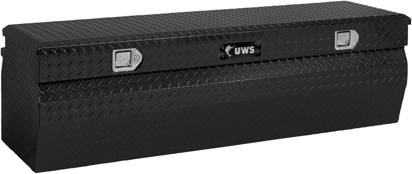 UWS United Welding Services TBC-55-W-BLK Black Chest Box with Wedge Style Design, 55 x 20 x 17 1/4 Inches