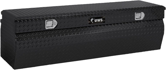 UWS United Welding Services TBC-55-W-BLK Black Chest Box with Wedge Style Design, 55 x 20 x 17 1/4 Inches