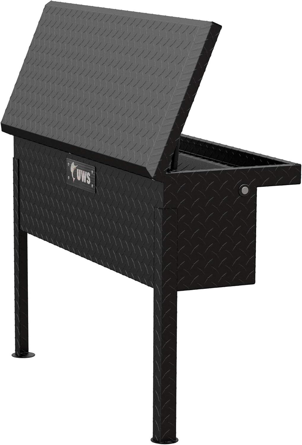 UWS EC30363 36" Matte Black Aluminum Truck Side Tool Box with RigidCore Lid