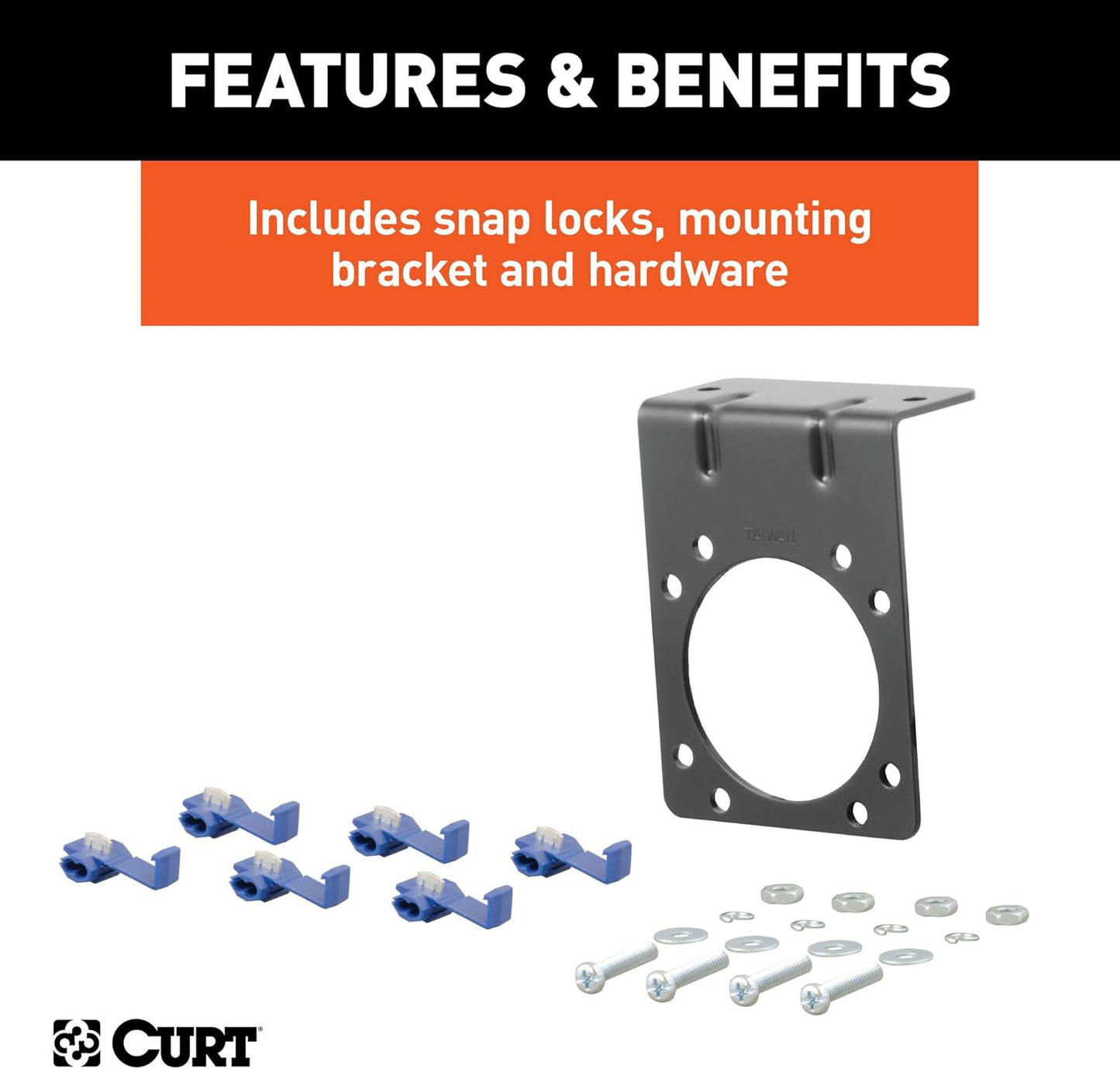 Curt Manufacturing Pkg I14/I15/I51 7-Pole Locking Connectors - Part Number 58152