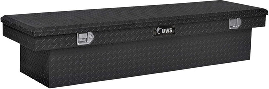 UWS United Welding Services TBS-72-MB 72 Inch Aluminum Single Lid Crossover Toolbox in Matte Black